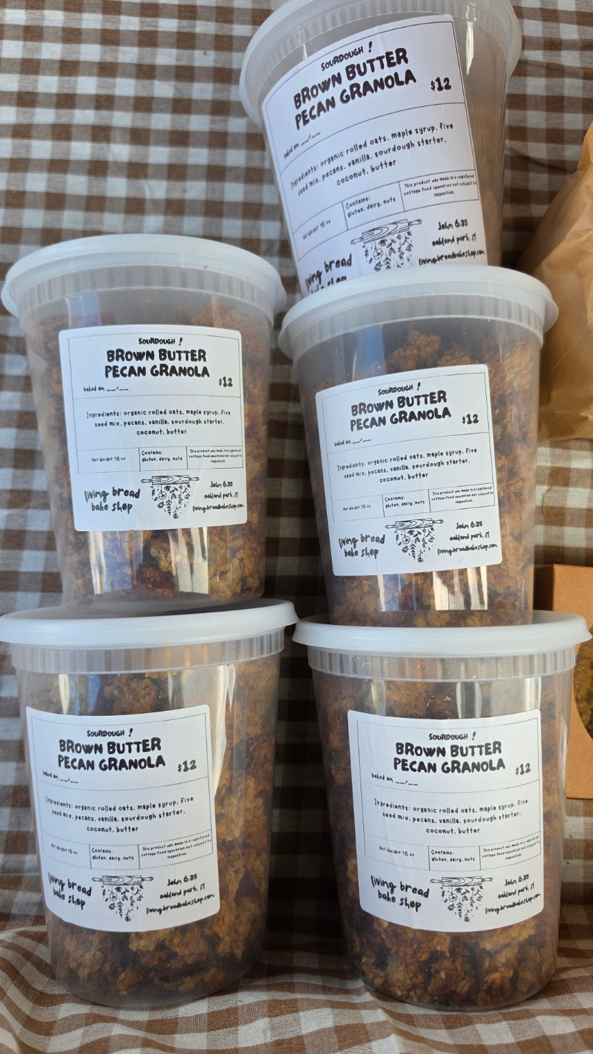 brown butter pecan granola